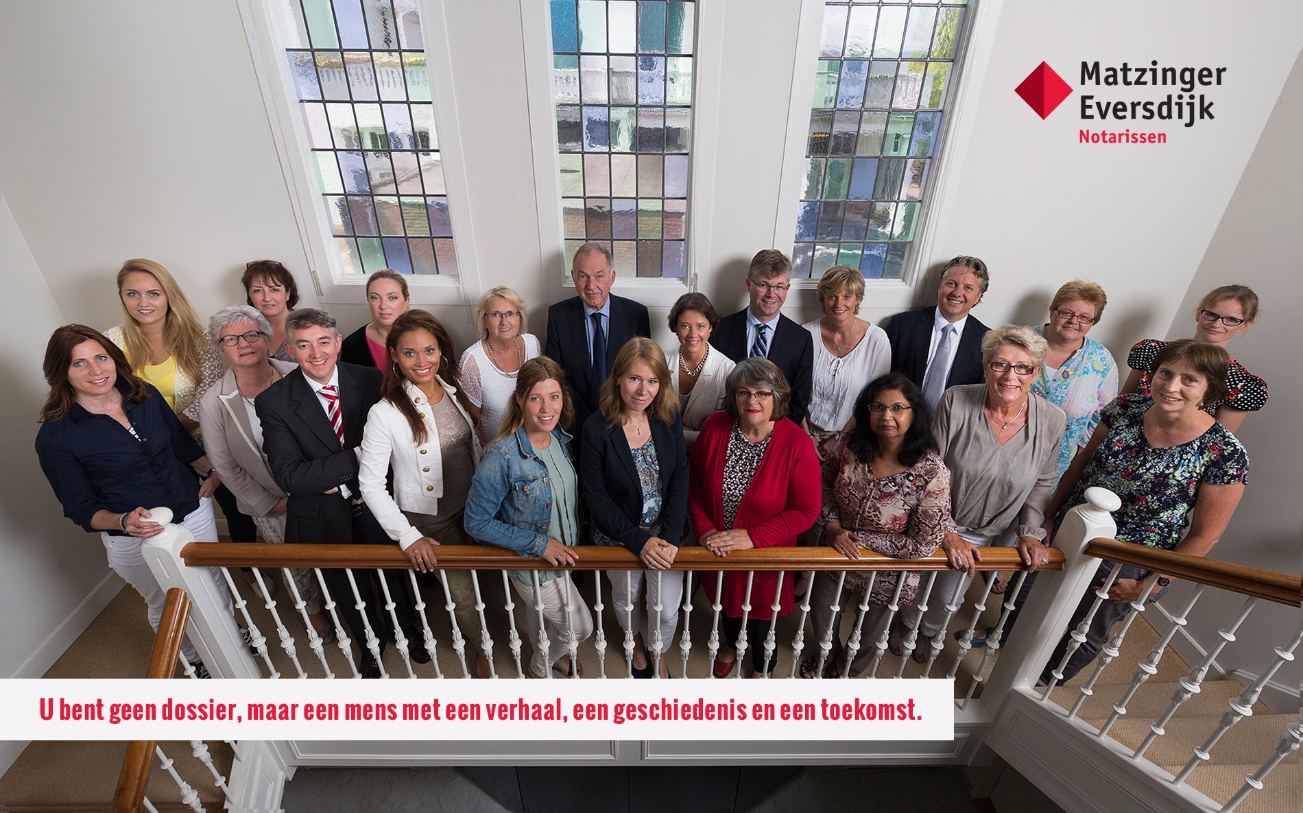 Een hecht team met specialisten ondersteunt de perfecte notariservaring bij Matzinger Eversdijk Notarissen!